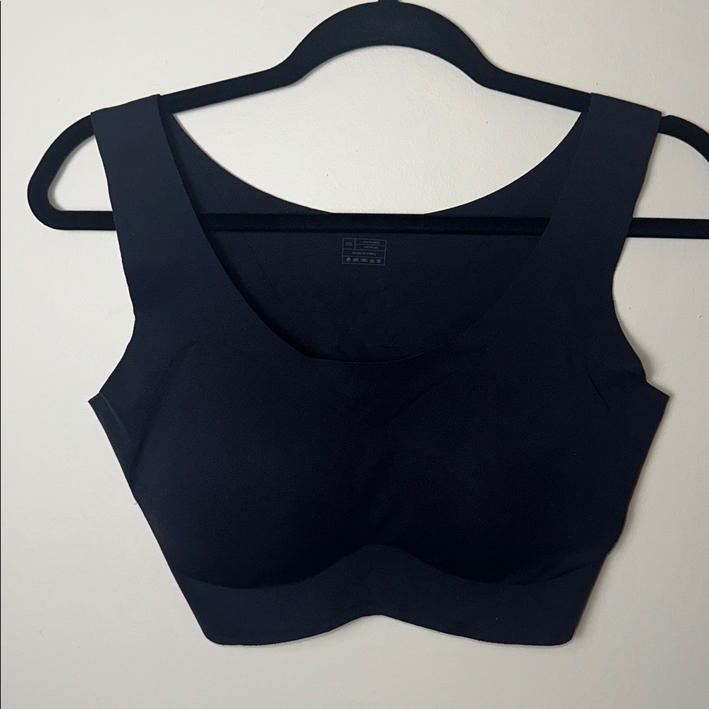 Black Seamless Bra